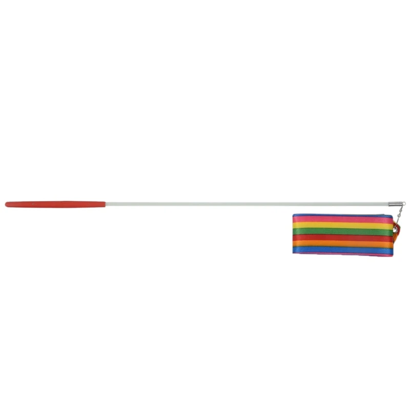 

4M Dance Ribbon Gym Rhythmic Art Gymnastic Ballet Streamer Twirling Rod Multicolour