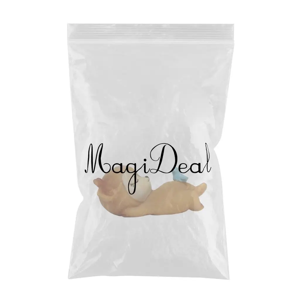 Deer Figurines Toys Home Decor Resin Ornament Cake Topper Party Desktop Decoration for Birthday Gifts