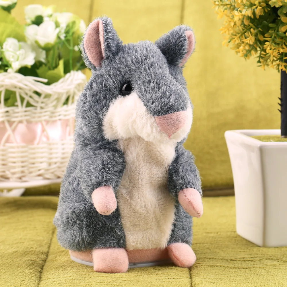 2018 Cute Talking Hamster Mimicry Pet Plush Kids Speak Talking Sound Record Toys