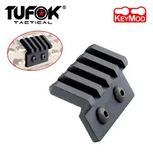 TuFok Keymod 4 слота офсетное крепление света/Opitc область/точка зрения/лазерный Пикатинни Крепление рельса Fit Keymod Rail