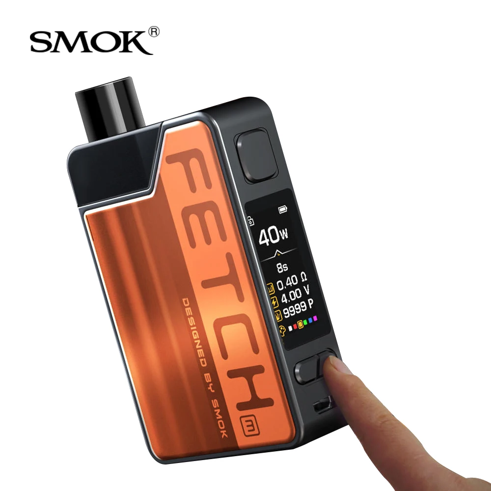New SMOK Fetch Mini Kit Pod Catridge 3.7ml with 1200mAh battery& RPM mesh Triple Coil E CigarettevapeVS RPM40 Nord Vaporizer