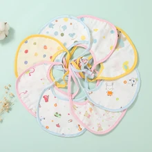 Полиэтилен высокой плотности 6-слойное хлопковое газовое Кружевное платье-комбинезон на лямках для новорожденных, храп одежда для обувь для мужчин и женщин для Платочек-слюнявчик 16*18 см