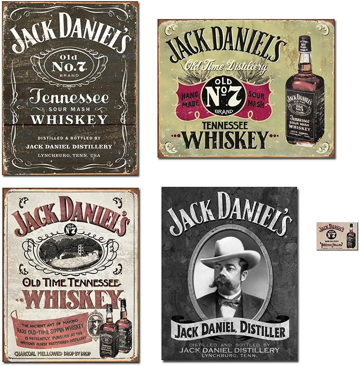 Jack Daniels жестяная вывеска ручной работы сиппин виски портрет и магнит |