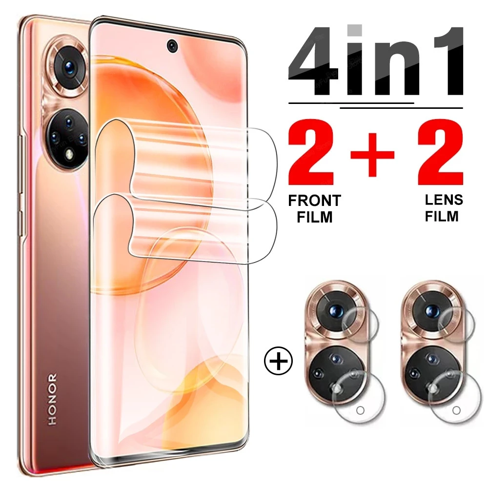 mobile phone screen protector 4 in 1 Hydrogel Film for Huawei Honor 50 Pro SE Screen Protector Camera Lens Protector Protective Film For Houor 50pro Not Glass best screen guard for mobile