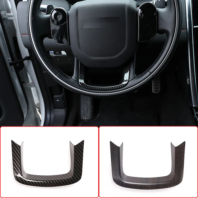 Enhance Your Land Rover with ABS Carbon Fiber Steering Wheel Frame Decoration Cover Trim