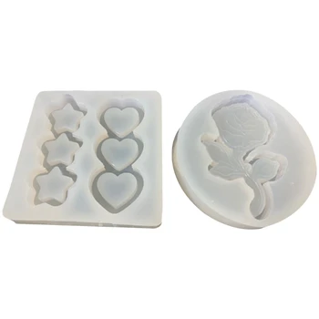 

Crystal Epoxy Resin Mold Quicksand Casting Silicone Mould DIY Crafts Jewelry Making Tools