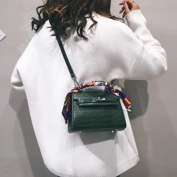 

Bag Female 2020 New shi tou wen Handbags Scarves Hand Bag ou mei fan Messenger Shoulder Fashion Bag