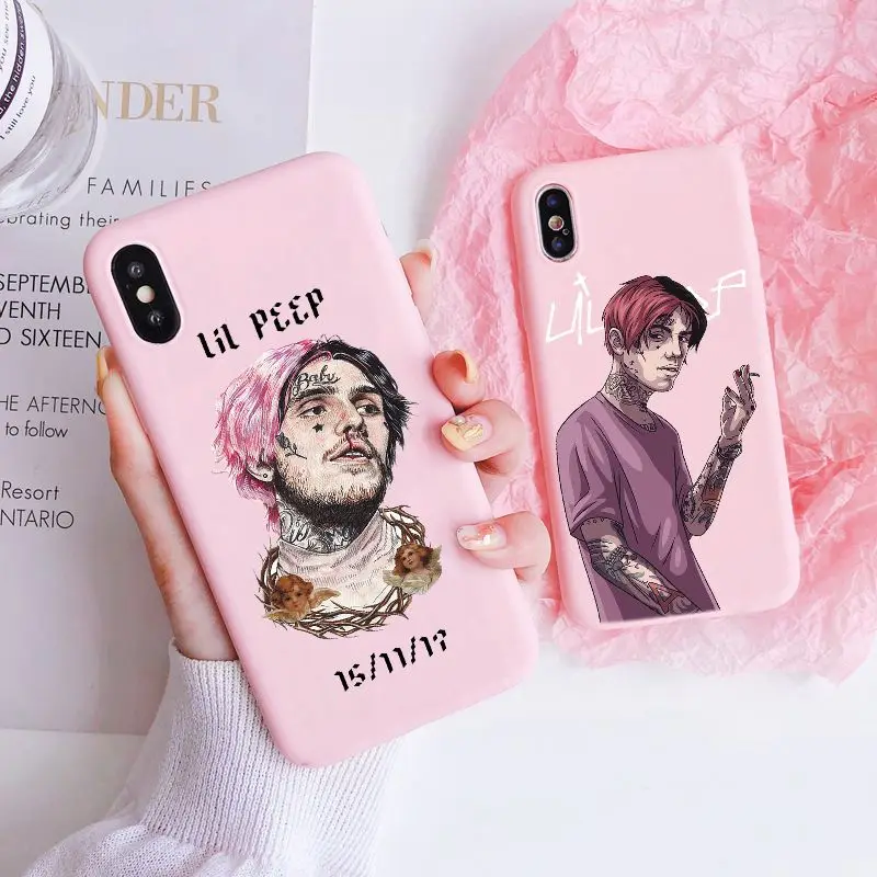 Мягкий пастельно розовый чехол для телефона Hellboy Lil Peep Life is Beautiful Cry Baby iPhone 11 12 Mini Pro