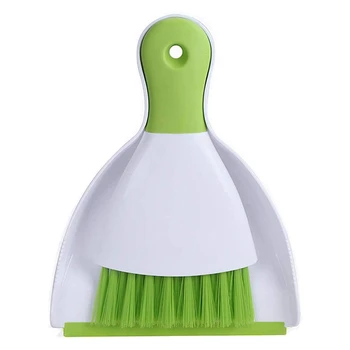 

Dust Pan and Brush,Mini Hand Broom and Dustpan Set, Dust Pan Brush Nesting Tiny Cleaning Broom, Dust Pan and Brush Set for Table