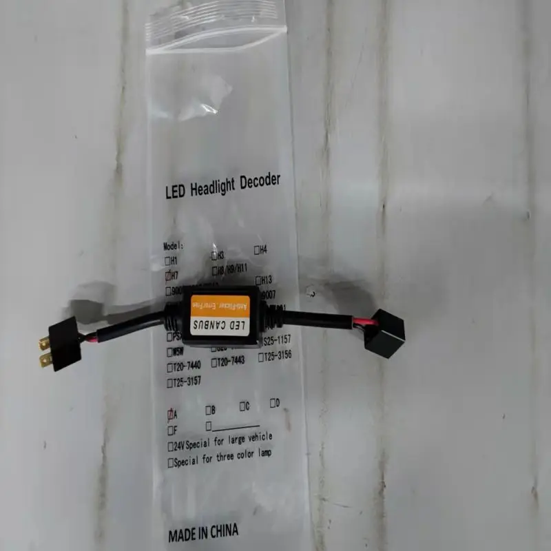 1 шт. H4 H7 LED декодер фары Canbus Анти-Мерцание жгут лампочек резистор ошибка декодера