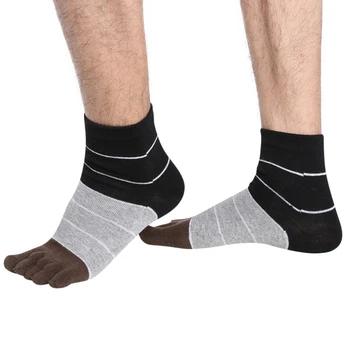 

Men Socks Boys Cotton Finger Breathable Five Toe Socks Pure Sock Ideal for Five 5 Finger Toe Shoes 2020 New Arrivals