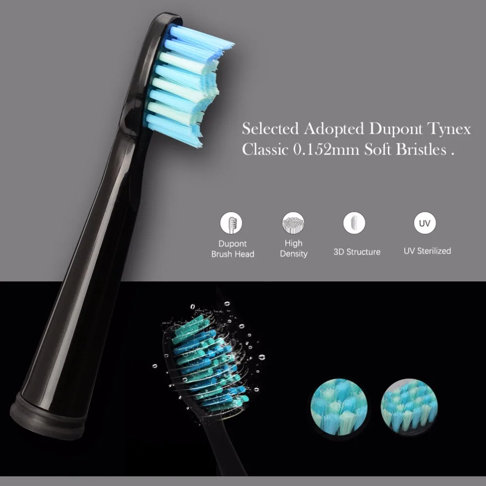 Зубная щетка электрическая sg507 звуковая с таймером и 3 сменными