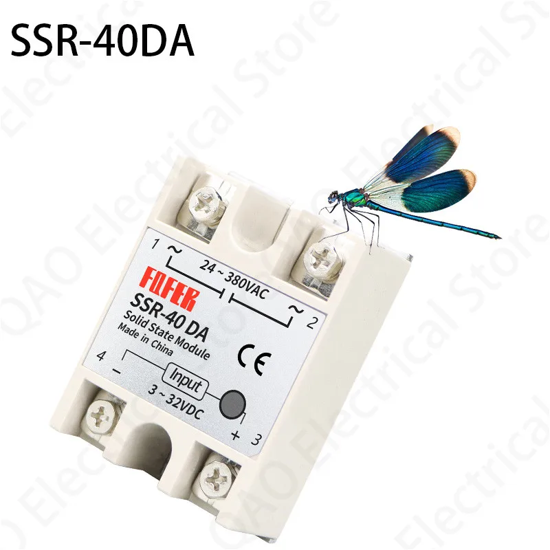 

Solid State Relay SSR-40DA 40A Actually 3-32V DC TO 24-380V AC SSR 40DA relay solid state Resistance Regulator