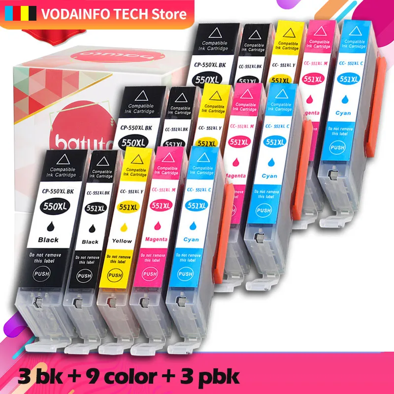 

pgi550 pgi-550 Compatible ink Cartridge for Canon MG6350 MG7150 MG7550 IP8750 printer PGI 550 CLI 551 GY full ink