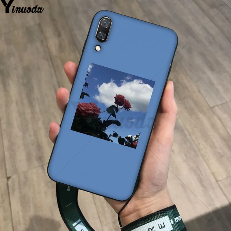 Yinuoda Синий Розовый эстетика песни текст эстетическое телефон чехол для Huawei P20Lite P10