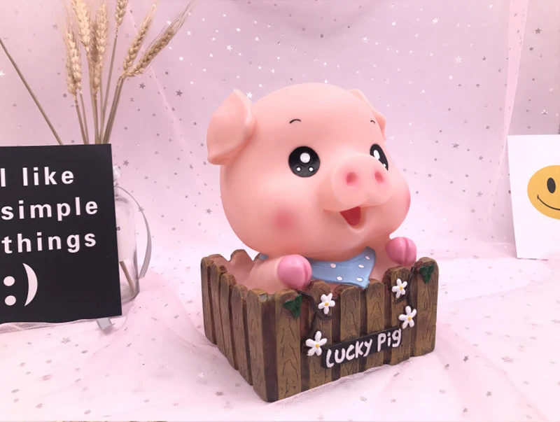 Копилка свинья-копилка качающийся голос креативный мультфильм Xiao Meng свинья ребенок Копилка пластиковая Копилка домашние декорации