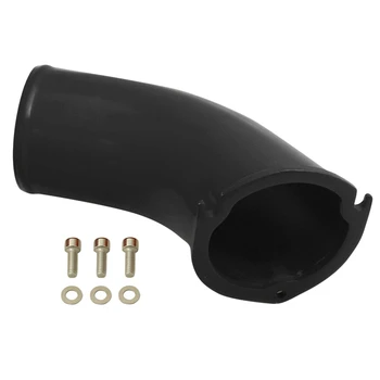 

3.5 Inch High Flow Turbo Inlet Air Intake Elbow Horn Black for Chevy GM 6.6L LB7 Duramax Crude Oil-2001-2004
