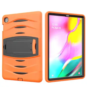 

For Samsung Galaxy Tab A 8" 2019 T290/T295 Cover Kids Safe Shockproof Heavy Duty Silicone PC Color Ripple Tablet Support Case
