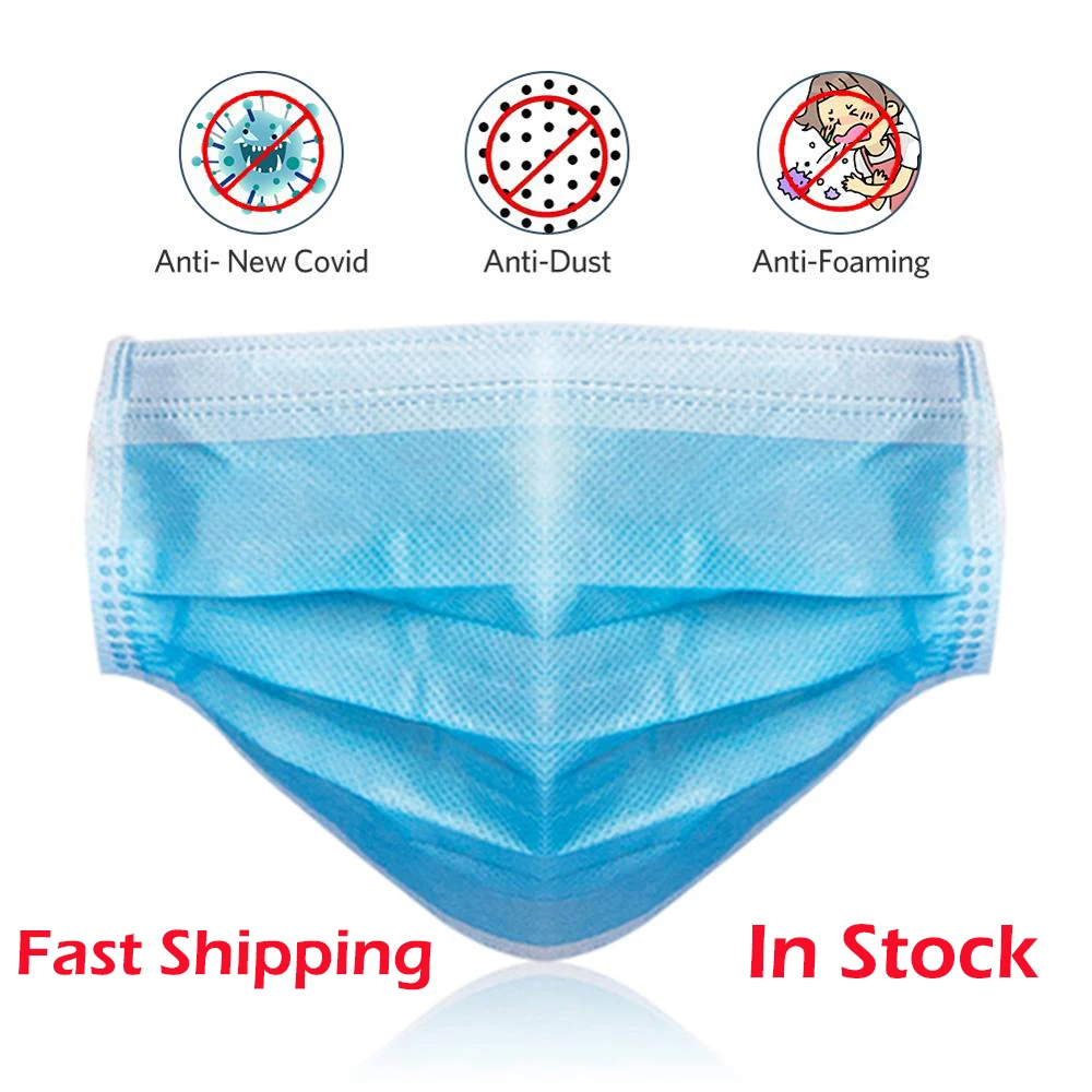 

Disposable Face Mask Breathable Dust Proof Respirator Mask Cover Non-woven Antiviral Mask for coronavirus