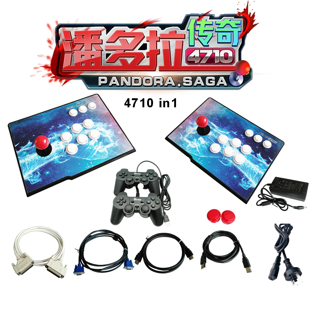 Игровой автомат Pandora Box 3D аркадная консоль 4710 в 1 с нулевой задержкой 2 игрока