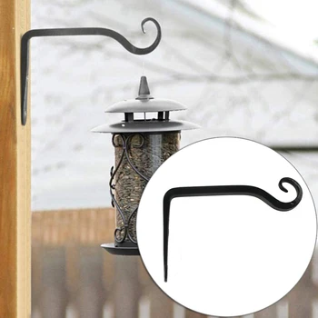 

Iron Wall Hook Flower Basket Screws S-Hook Bathroom Kitchen Towel Rack Holder for hanging lanterns wall pots
