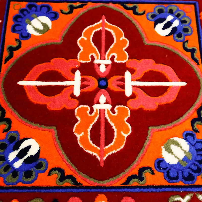 Тибетский ковер Шерсть Восемь благоприятных монахов французский сиденье на заднем сиденье Подушка мягкий и удобный guru подушка