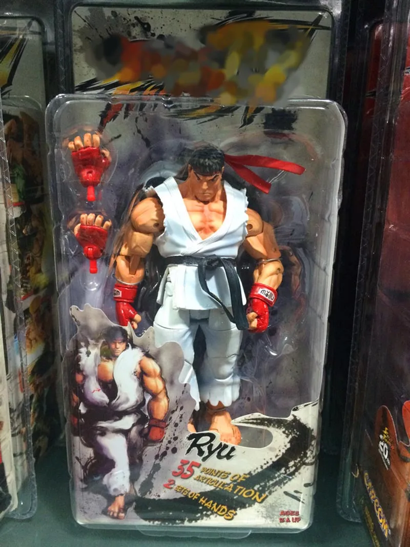 18 см NECA Ken Guile Hoshi Ryu Akuma Gouki фигурка модель игрушки куклы Gitf - Цвет: B With Box