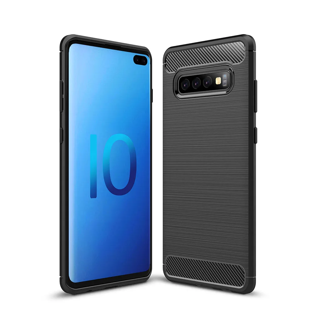 Защитный чехол Naxtop из углеродного волокна для samsung Galaxy S10 5G S10e S9 S8 Plus Note 10 Pro 9 8 J2 J4 Core