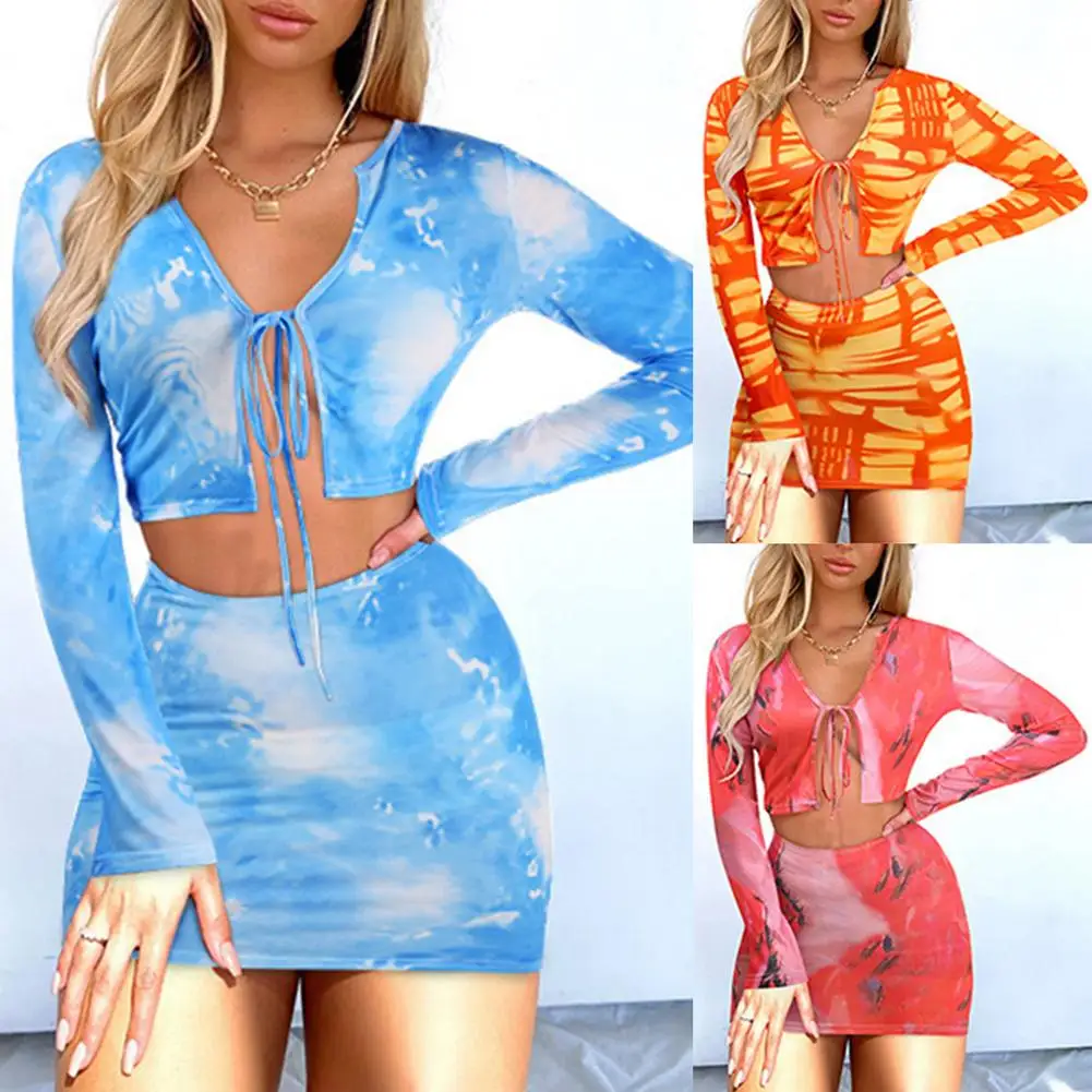 Two-piece skirt suit with strapless navel female gothic pink sexy club suit summer fashion suit 1