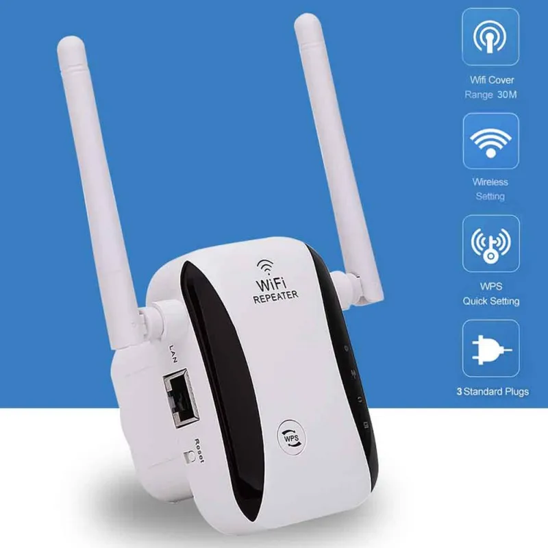 300Mbps Office WiFi Booster Portable Home Full Coverage 2.4G High Speed Signal Amplifier Wireless Repeater Range Extender Hotel | Мобильные