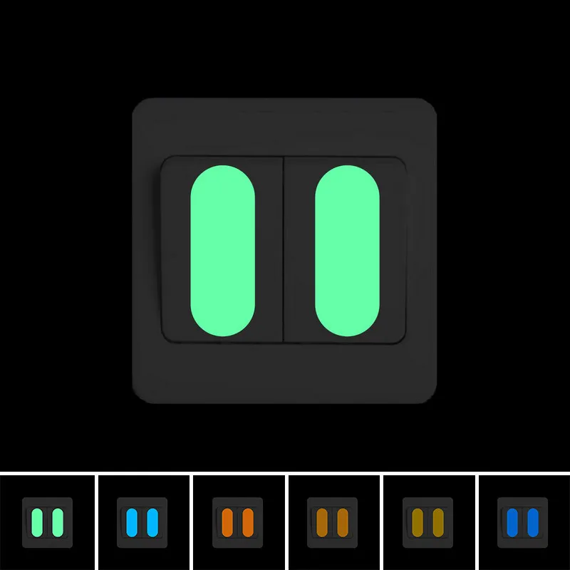 Decal Sticker Switch-Panel Wall-Decorative Night-Light Home-Decor Glow-In-The-Dark Luminous