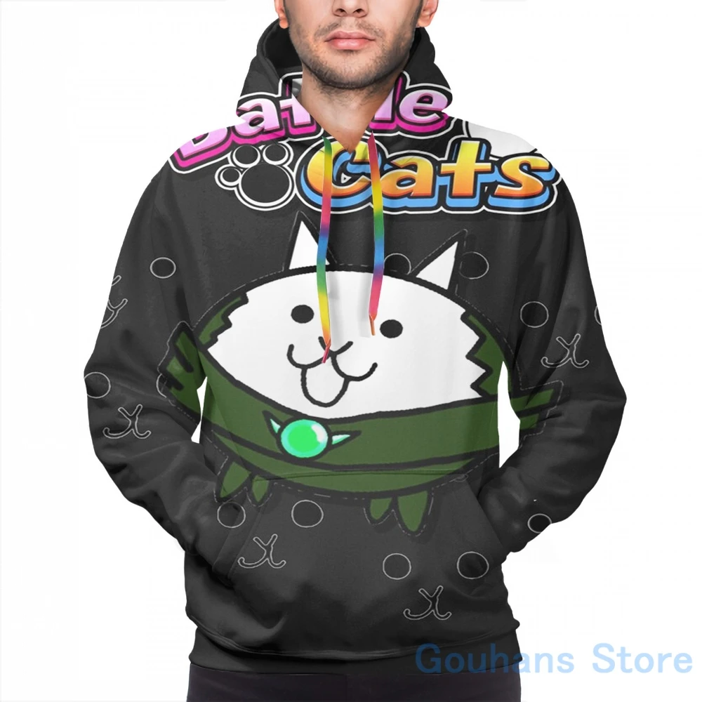 Mens Hoodies Sweatshirt for women funny Battle Cats(32) print Casual hoodie StreatwearHoodies