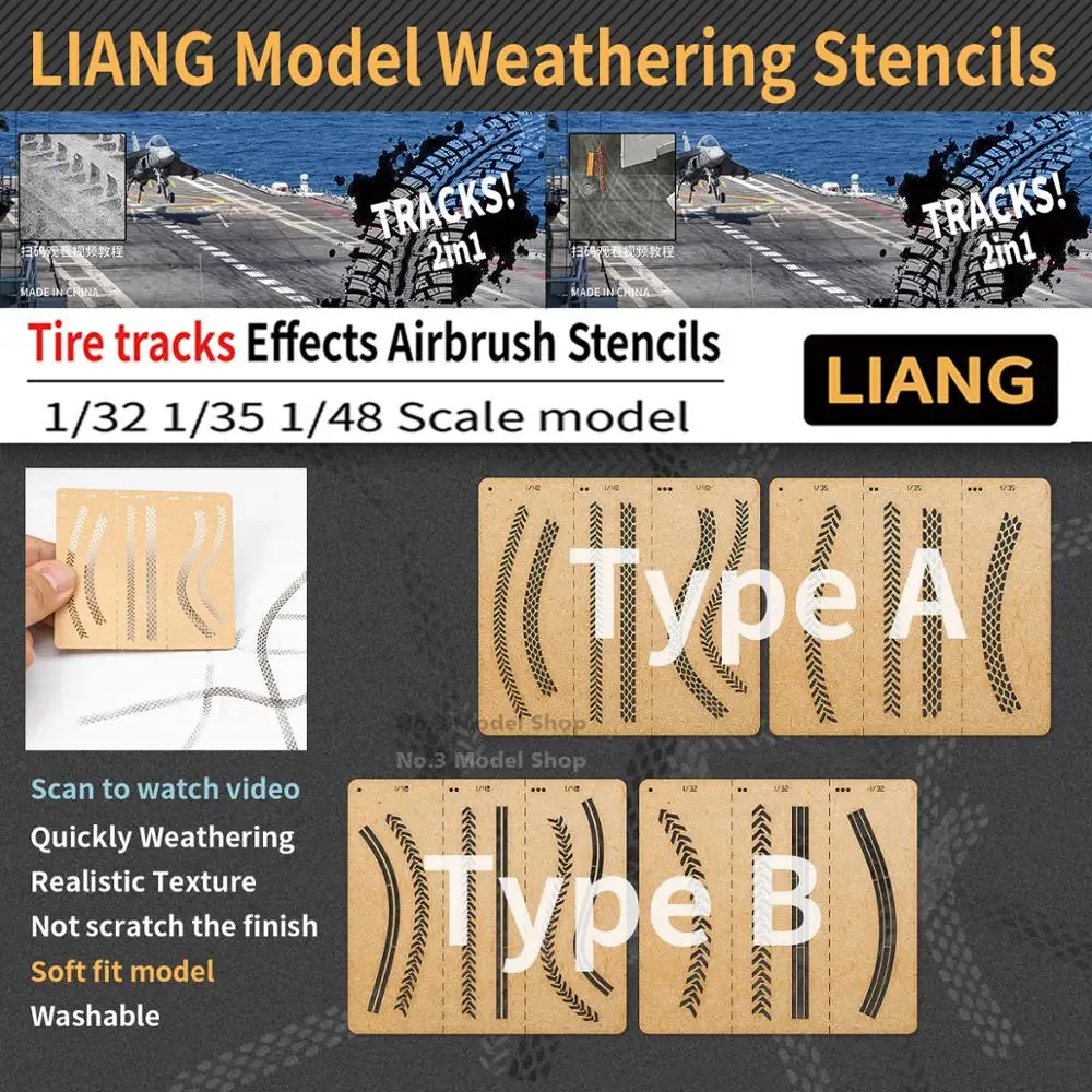 Tire Tracks Effects Airbrush Stencils 1/32 1/35 1/48 Scale Models Chariot Scenes Detail Production Tool | Игрушки и хобби
