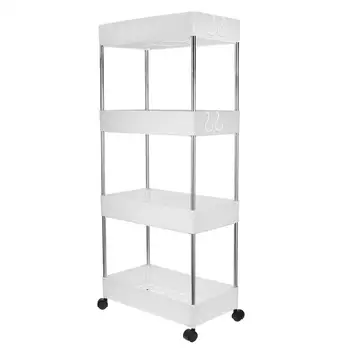 

1 set Removable Multi-layer Trolley Storage Shelf Bathroom Storage Rack