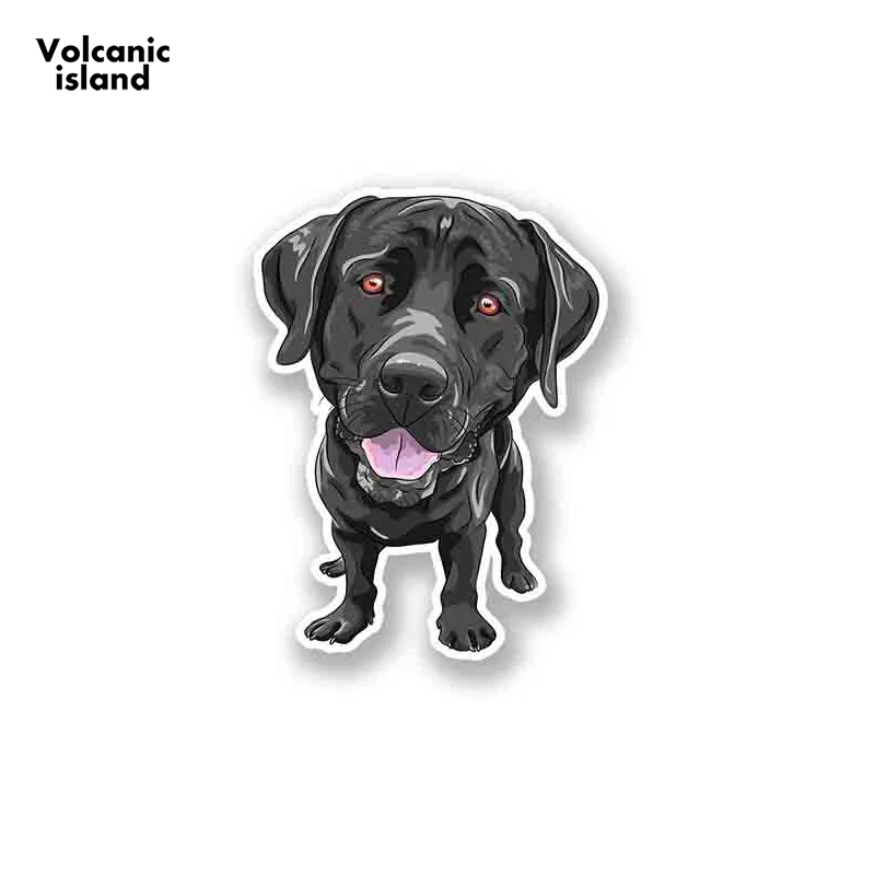 

Labrador Dog Black Decal Personality Cute Animal Car Styling Vinyl Sticker Laptop Fun Gift Car Sticker 13*9cm