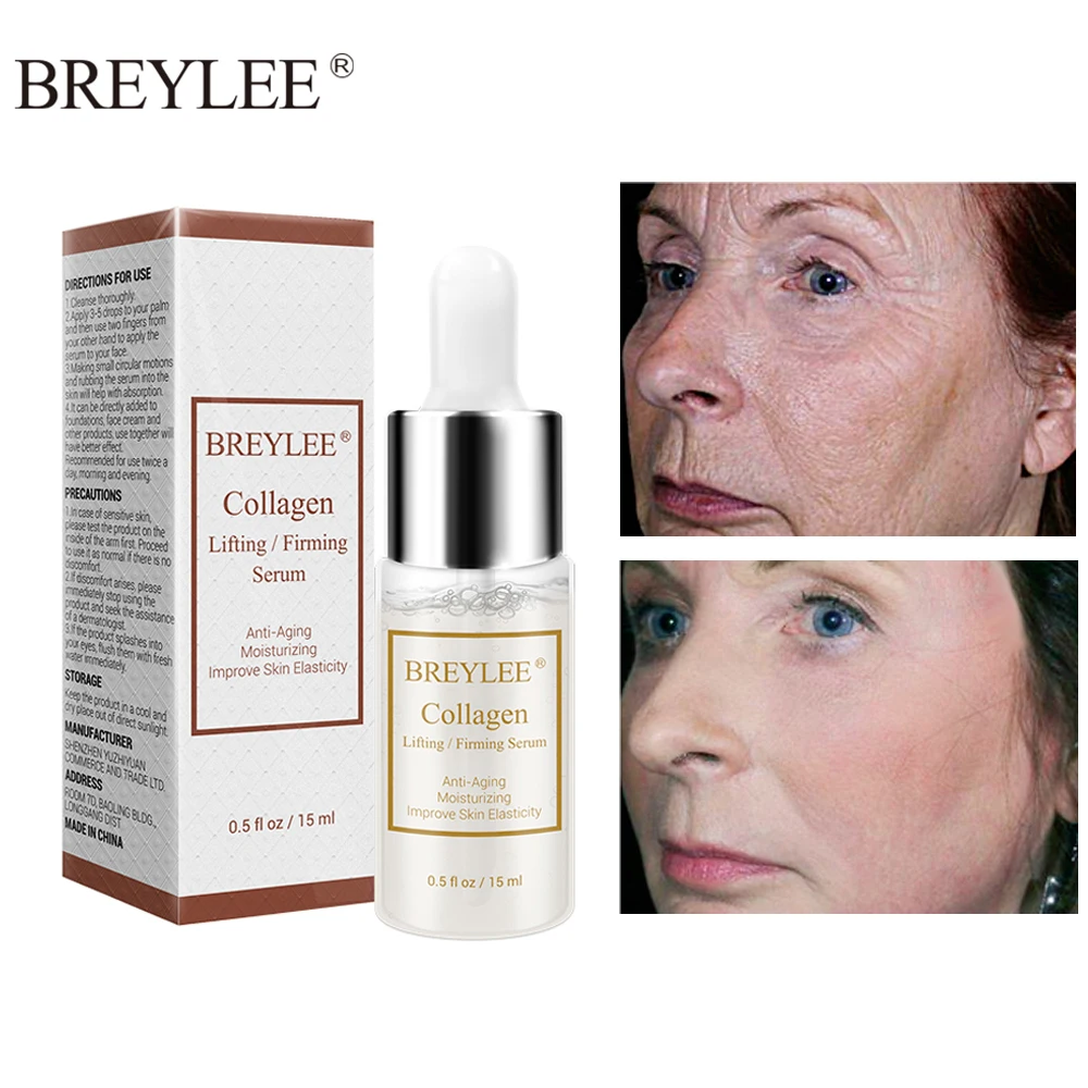

BREYLEE Collagen Serum Firming and Smoothing Skin Serum Hydrating Moisturizing Anti-aging Removal of Wrinkles Skin Facial Care