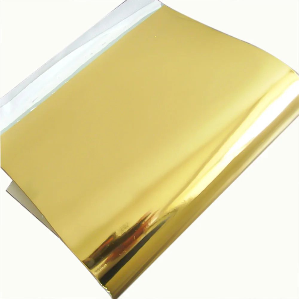 A5 Mirror Electroplate Laser Shiny PU Faux Leatherette Sewing Fabric Sheets Leather DIY Bow Brooch Earring Handmade Craft