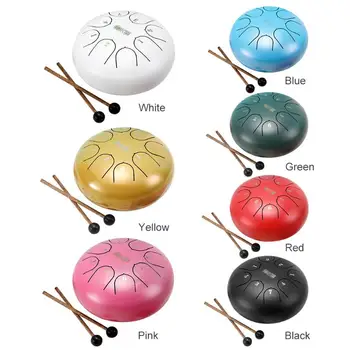 

6 inch Mini Tongue Drum 8 Tone Percussion Instrument for Kids Children Presents Steel Tongue Drum with Mallets Carrying Bag
