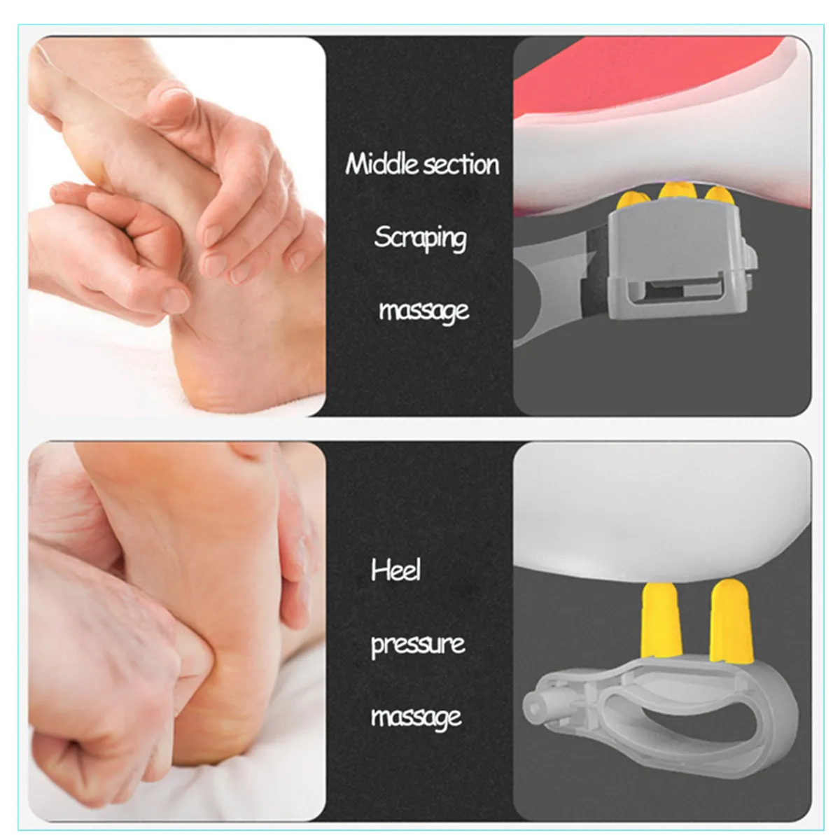 220V Electric Antistress 3D Shiatsu Kneading Air Pressure Foot Massager Infrared Foot Care Machine Heating& Therapy EU/US plug