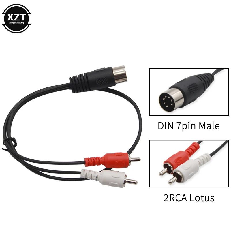 Кабель-удлинитель для аудиоадаптера разъем 7 Pin revolution 2RCA Lotus 0 5 м/1 м | Электроника