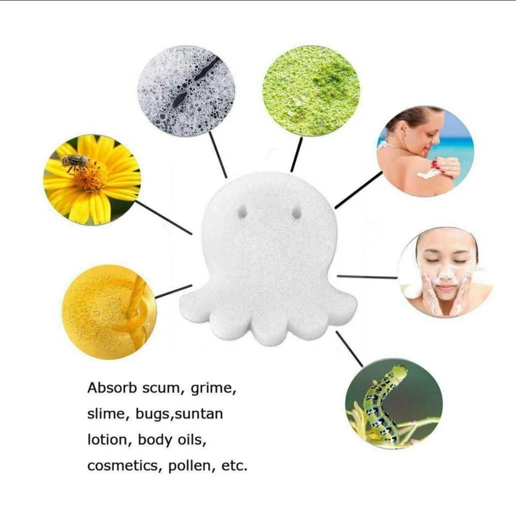 5pcs Scum Star Oil Absorbing Sponge - Perfect for Swimming Pool Spa and Hot Tub piscina Use