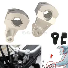 Motorcycle Pivoting Handlebar Clamp Risers Universal 7/8'' 1 1/8'' Handle Bar Mount Riser for Honda Yamaha Kawasaki BMW Suzuki