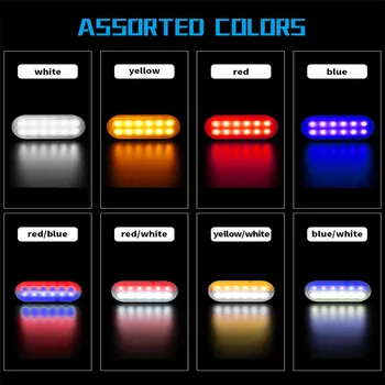 

Car Accessories 10-24V LED Strobe Flash Lights 12 LEDs Taillights Turn Signal Lights Warning Lights For Truck Van Pickup