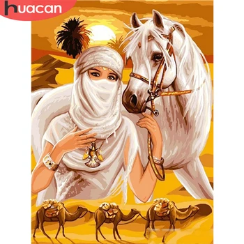 

HUACAN 5D Diamond Painting Horse Home Decoration Full Drill Diamond Art Embroidery Animal Mosaic Handmade