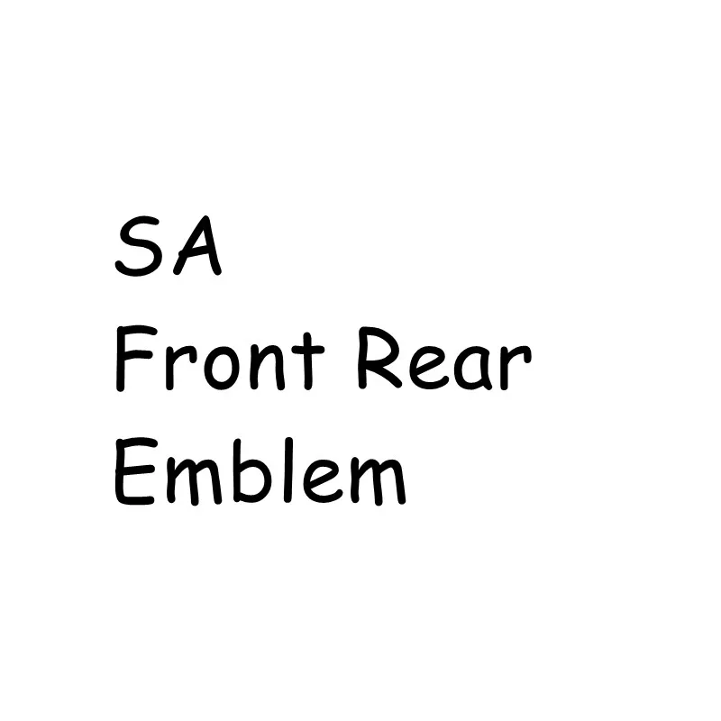 

SA Front Rear Emblem