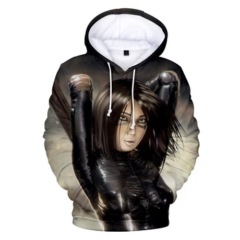 

2019 Hot sale Alita Battle Angel 3D Hoodies boys/girls Kawaii Print Long sleeve autumn Casual pullovers Alita Battle Angel coats