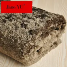 JaneYU шерстяные ткани имитирующие меховые ткани метров для пальто подкладка осенью и зимой ткань