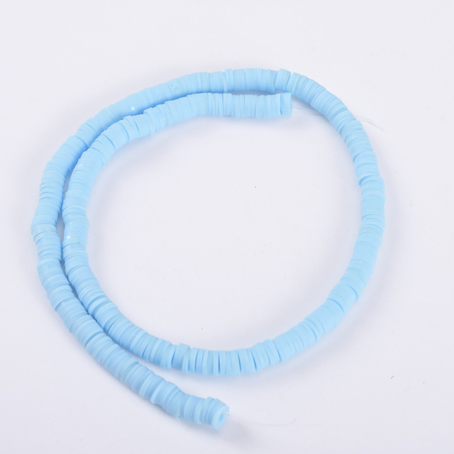 30 Colors 6mm Recyclable Polymer Clay Disc Spacer Beads Necklace Bracelet Handmade Loose Charms Beads For Jewelry Making