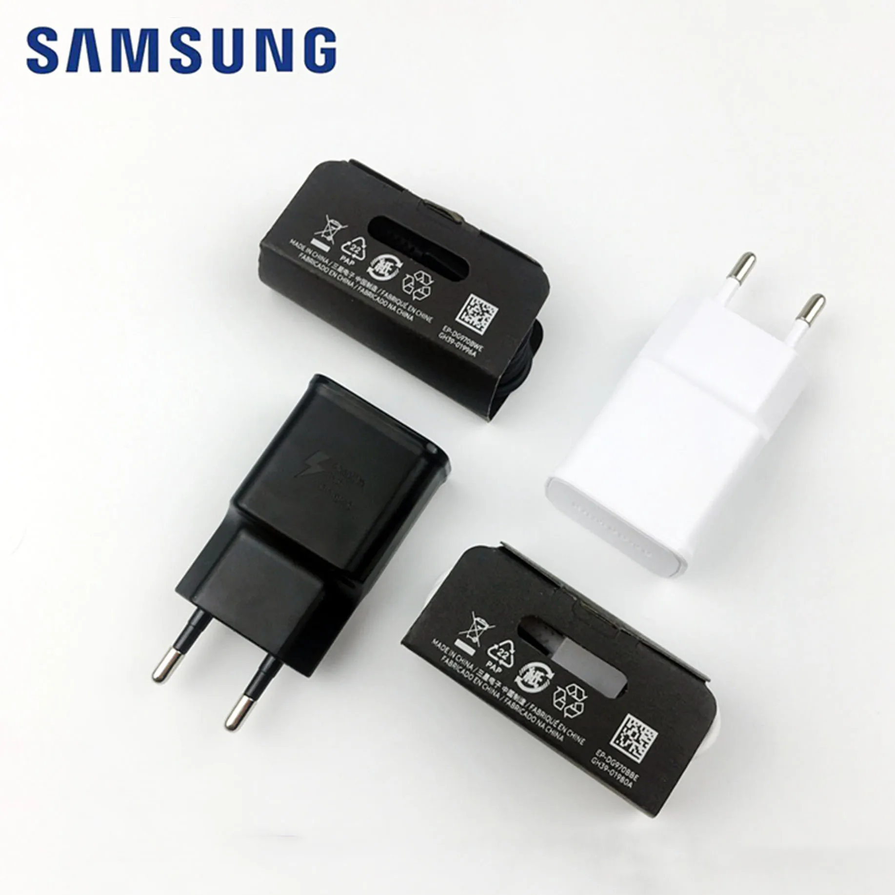 s10 charger set Samsung S10 быстрое зарядное устройство 15 Вт ЕС зарядное устройство адаптер питания и usb type c кабель для galaxy s8 s9 s10 plus note 8 9 10 plus a60 - Тип штекера: s10 charger set