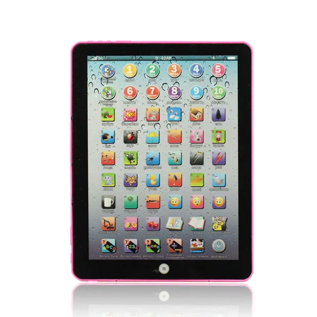 $US $5.20  Baby Child Pink Russian Tablet Learning Education Machine Learning Toy Gift интерактивные игрушки